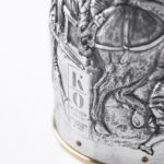 Detail of the Champagne bottle cover "Battaglia di Porta Camollia"