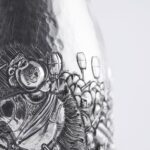 Detail of the Champagne bottle cover "Battaglia di Porta Camollia"