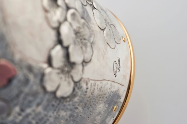 Detail of Cherry Blossoms Champagne Bottle Cover