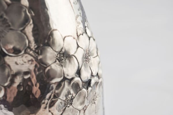 Detail of Cherry Blossoms Champagne Bottle Cover