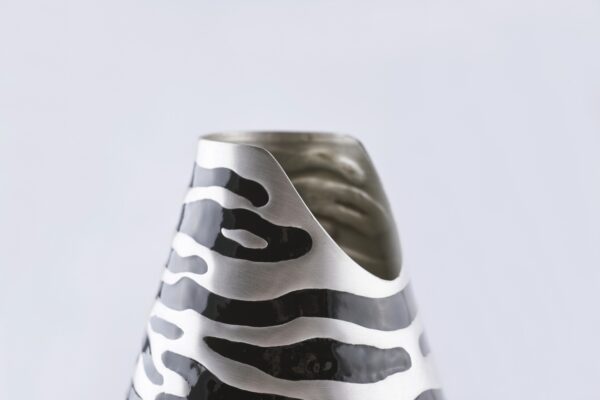 Detail of Zebra Champagne Bottle Cover