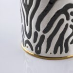 Detail of Zebra Champagne Bottle Cover