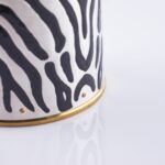 Detail of Zebra Champagne Bottle Cover