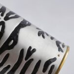 Detail of Zebra Champagne Bottle Cover