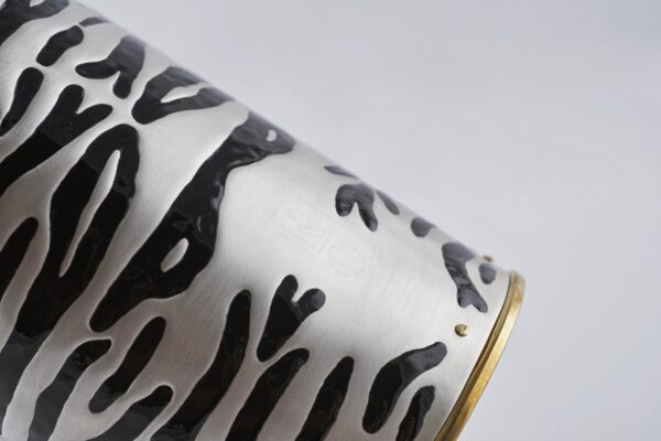 Detail of Zebra Champagne Bottle Cover