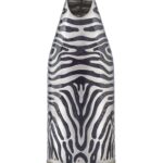 Front of Zebra Champagne Bottle Cover Detail