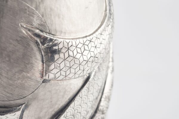 Detail of Asian Lady Champagne Bottle Cover