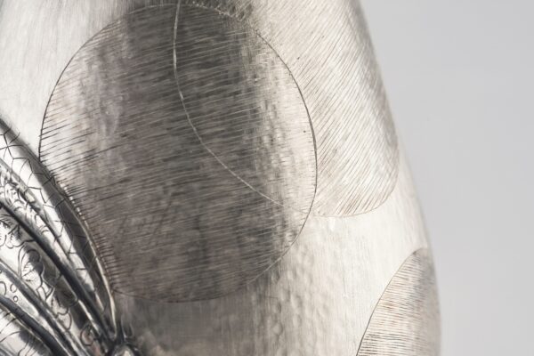 Detail of Asian Lady Champagne Bottle Cover