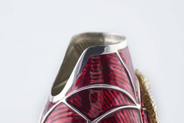 Detail of Ruby Champagne Bottle Cover