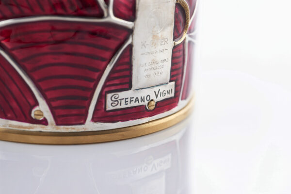 Detail of Ruby Champagne Bottle Cover
