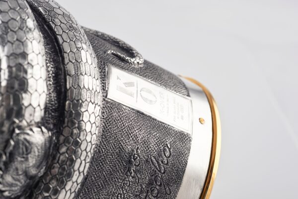 Detail of Serpent and Roses Champagne Bottle Cover