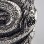 Detail of Serpent and Roses Champagne Bottle Cover