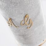 Detail of champagne bottle cover Your Wedding