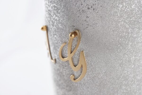 Detail of champagne bottle cover Your Wedding