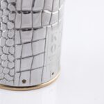 Detail of the Wine bottle cover Alligator