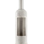 Detail of Diamond Wine bottle cover with label window