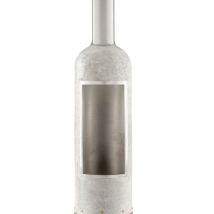 Detail of Diamond Wine bottle cover with label window