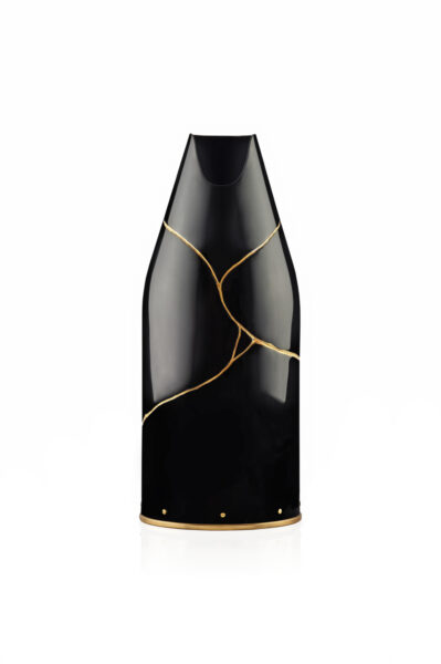 Front of Kintsugi Champagne Bottle Cover