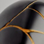 Detail of Kintsugi Champagne Bottle Cover