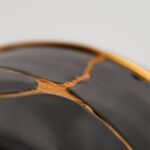 Detail of Kintsugi Champagne Bottle Cover