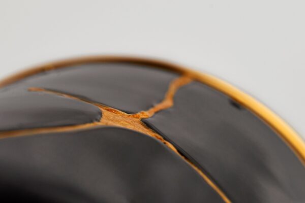 Detail of Kintsugi Champagne Bottle Cover