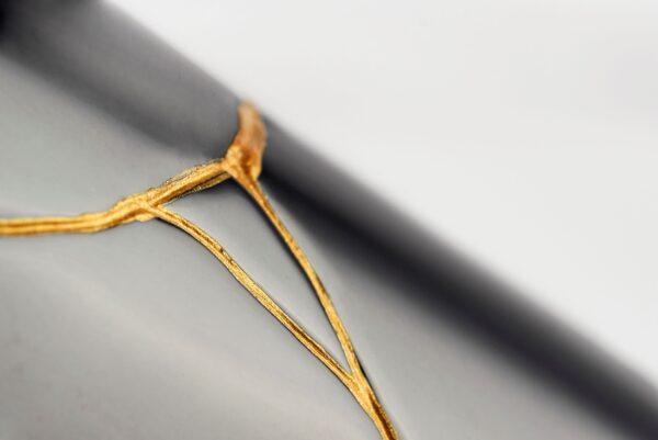 Detail of Kintsugi Champagne Bottle Cover