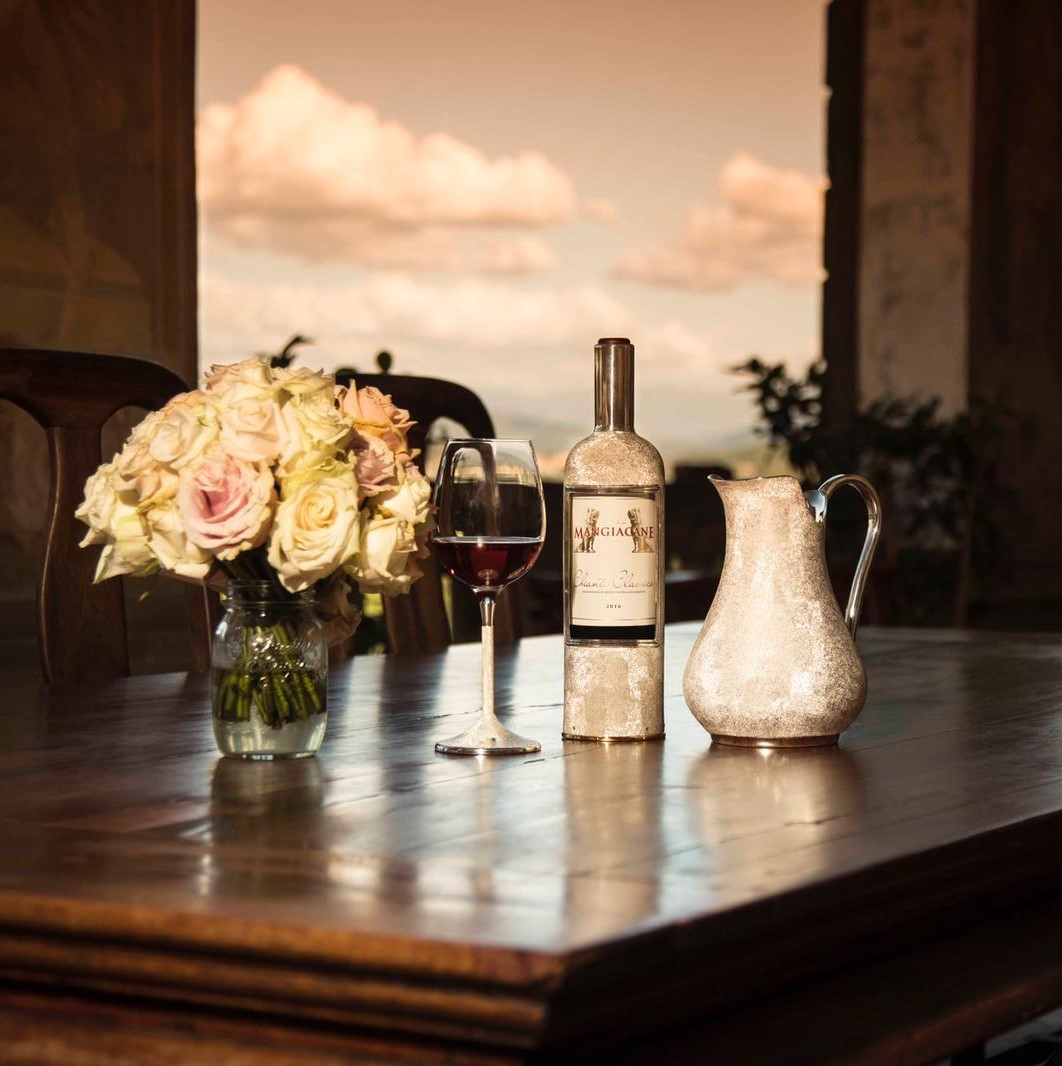Moon Pitcher and Wine