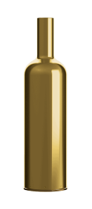 Glossy gold wine cover