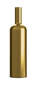 Glossy gold wine cover