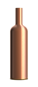 Satin bronze wine cover