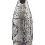 Detail of the Champagne bottle cover Grapes