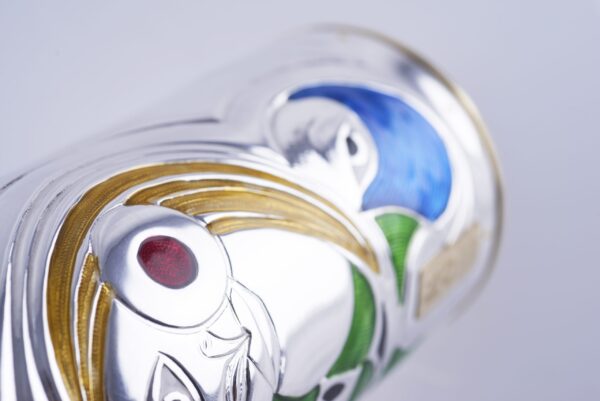 Detail of the Champagne bottle cover "Incontro"