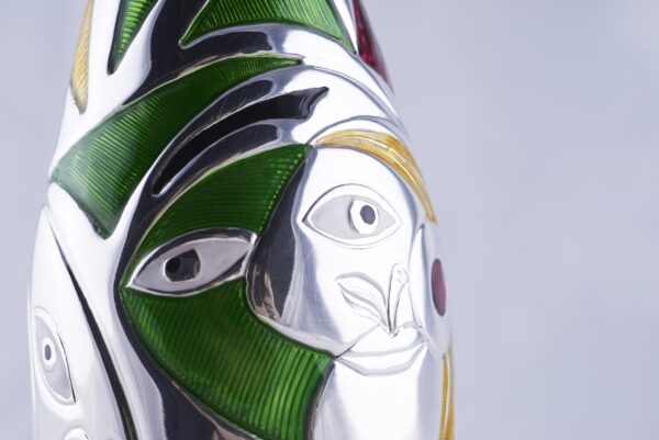 Detail of the Champagne bottle cover "Incontro"