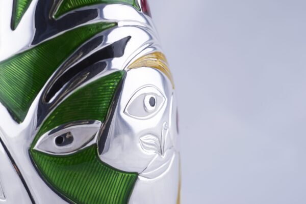 Detail of the Champagne bottle cover "Incontro"