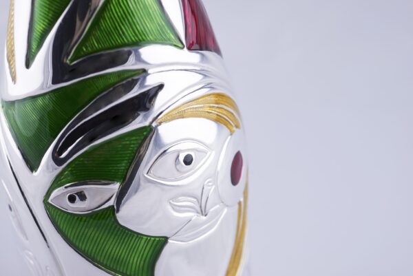 Detail of the Champagne bottle cover "Incontro"