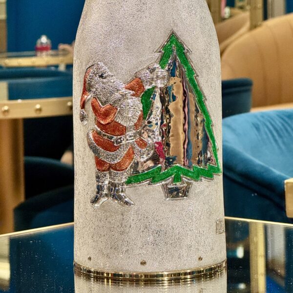 Photo set of the Champagne bottle cover "Merry Christmas"