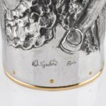 Can Can Champagne Bottle Cover detail of the master craftsman's signature