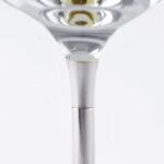Detail of a Custom Stardust Single Champagne Glass