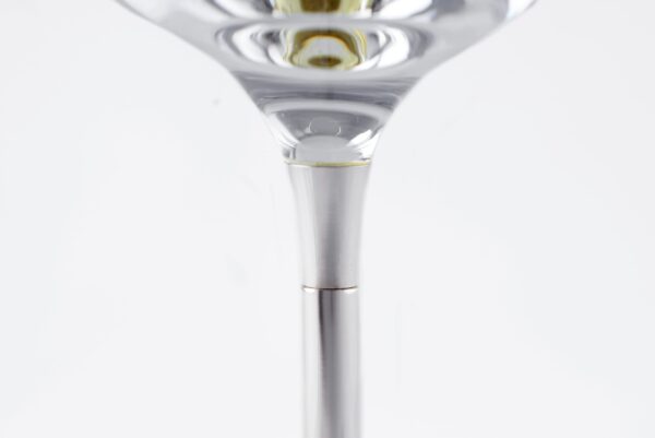 Detail of a Custom Stardust Single Champagne Glass