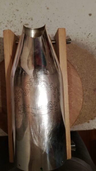 Gloria Champagne Bottle Cover detail of the craftsmanship