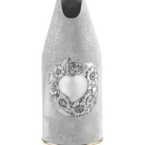Heart and Roses Champagne bottle cover Front