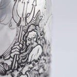 detail of the champagne bottle cover Pirate Story