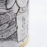 detail of the champagne bottle cover Pirate Story