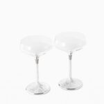 Champagne Glasses Stardust Diamond Set